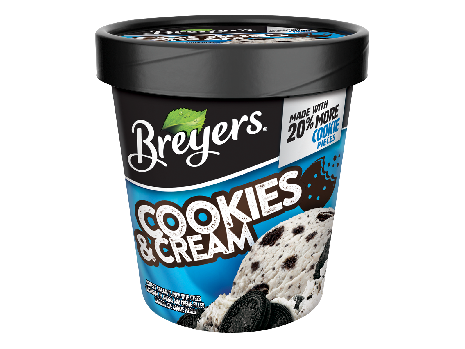 Order Breyers Cookies & Cream 16 oz. food online from The Ice Cream Shop store, Chino on bringmethat.com
