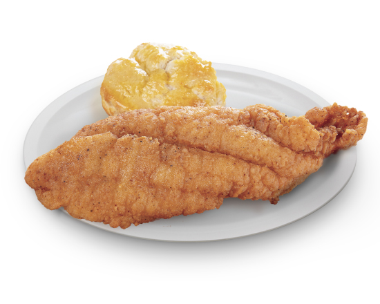 Order 1 PC Fish & (1) Biscuit Only food online from Krispy Krunchy Chicken store, Fullerton on bringmethat.com