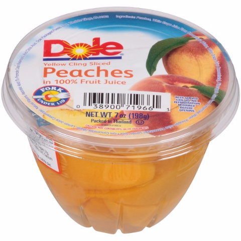 Order Dole Peach Fruit Bowl 7oz food online from 7-Eleven store, Arlington on bringmethat.com