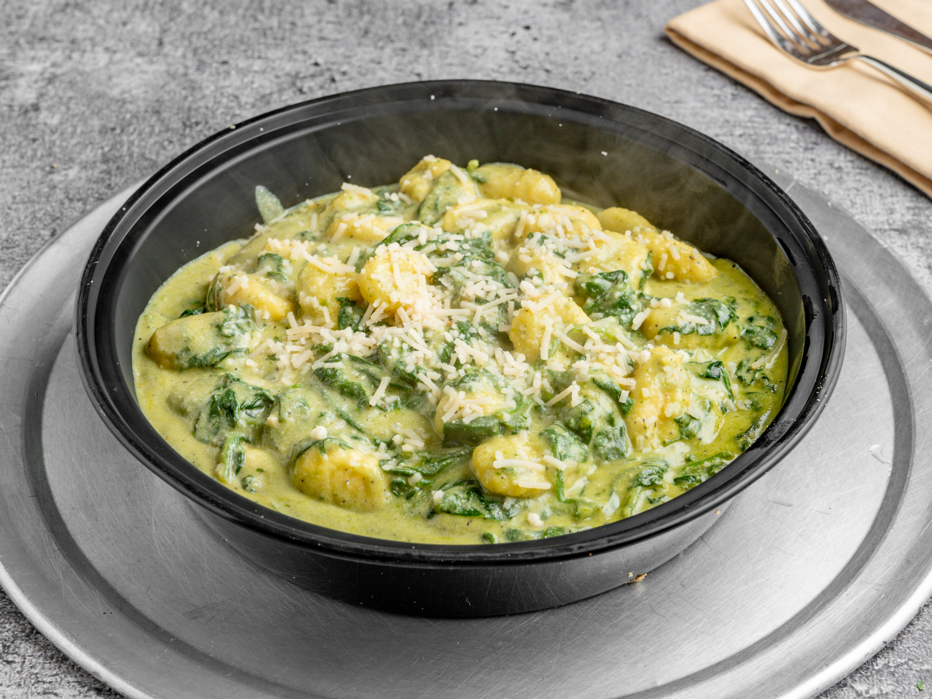 Order Traditional Spinach Gnocchi Pesto Pasta food online from 3 Brothers of RVC store, Rockville Centre on bringmethat.com