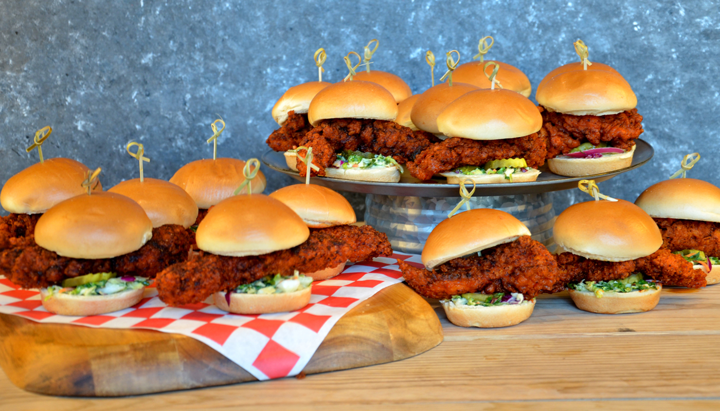 Order 18 Chicken Sliders Platter food online from Nashville Hot Chicken Shack store, Newhall on bringmethat.com