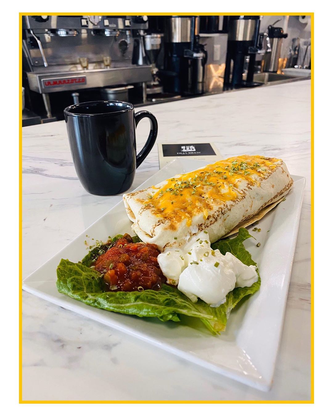Order Breakfast Burrito food online from Deja Brew store, Boston on bringmethat.com
