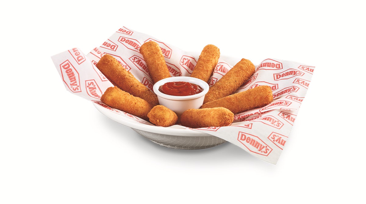 Order Mozzarella Cheese Sticks food online from Denny's store, Thomasville on bringmethat.com