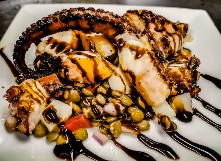 Order Grilled Spanish Octopus food online from Bella Vie store, Bay Shore on bringmethat.com