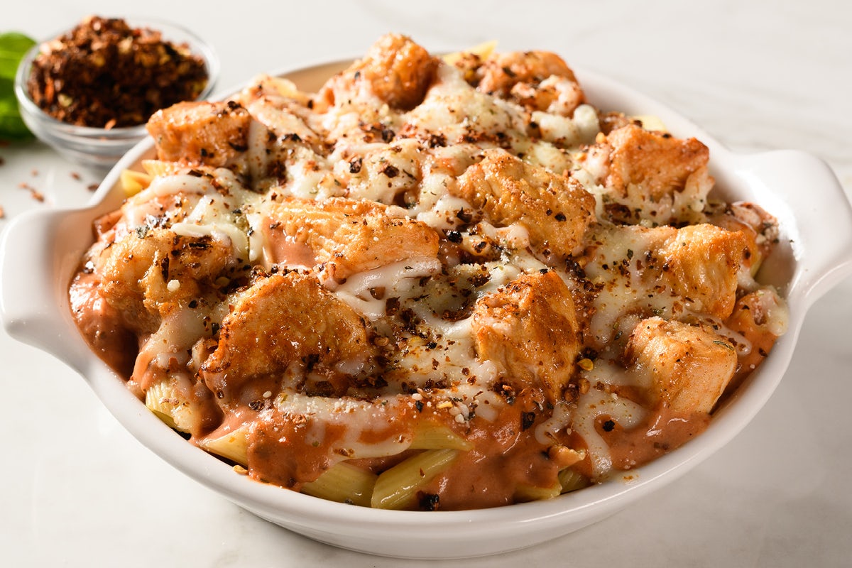 Order Spicy Baked Ziti with Chicken food online from Fazoli store, Atlanta on bringmethat.com
