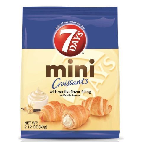 Order 7 DAYS Mini Croissant Vanilla 2.12oz food online from 7-Eleven store, Natick on bringmethat.com