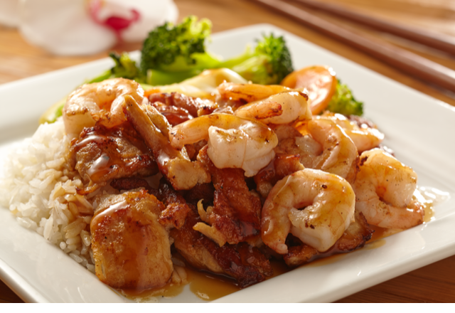 Order 4, Chicken and Shrimp Teriyaki Combo food online from Little Tokyo store, Raleigh on bringmethat.com