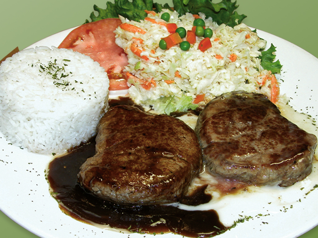 Order 31. Filete Mignon en Salsa de Champanones food online from Cositas Ricas Corp store, Queens on bringmethat.com