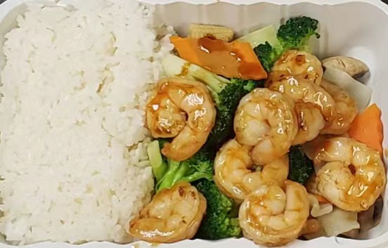 Order Shrimp Teriyaki 铁板虾 food online from Sake store, Lexington Park on bringmethat.com