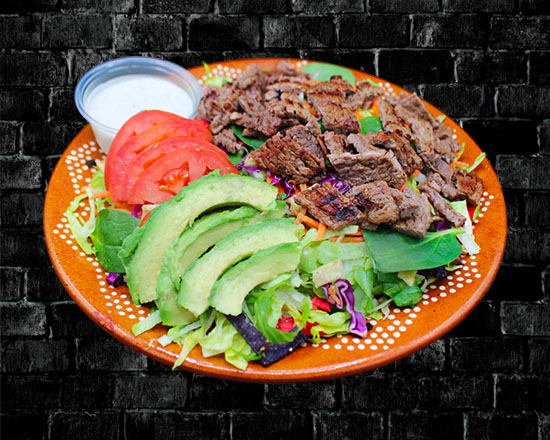 Order Steak Salad food online from Rivas Mexican Grill#4 store, Henderson on bringmethat.com