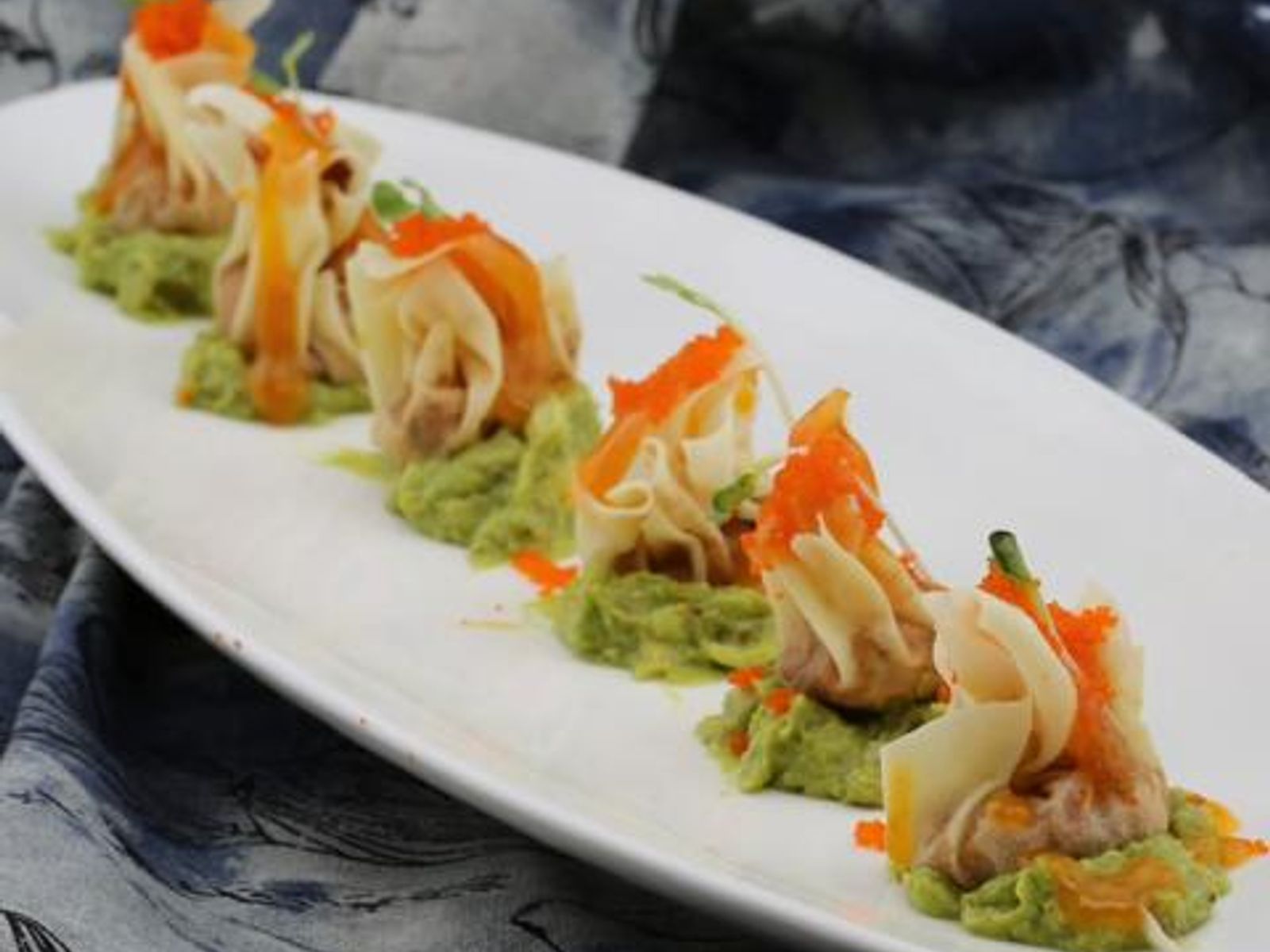 Order Spicy Tuna Gyoza food online from Takumi Hibachi Sushi & Lounge store, Bay Shore on bringmethat.com