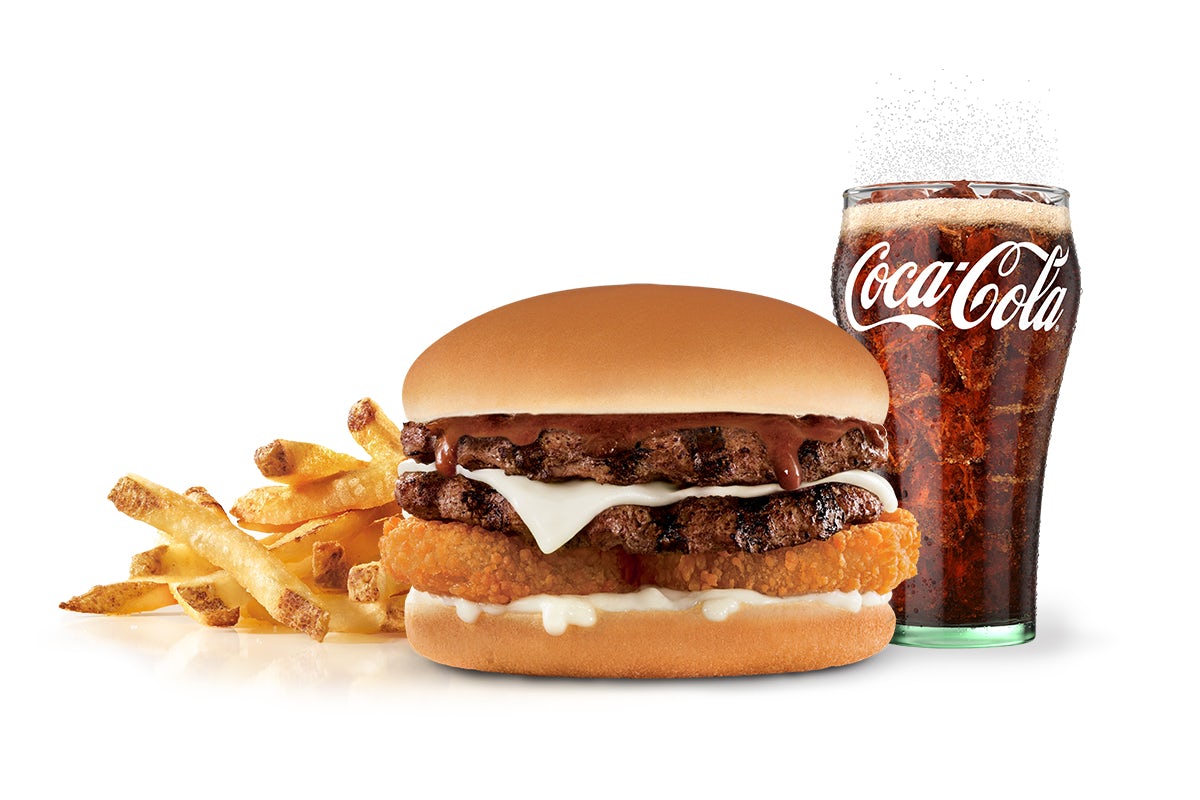 Order A1 Steakhouse Double Deal Combo food online from Carl's Jr. store, Phoenix on bringmethat.com