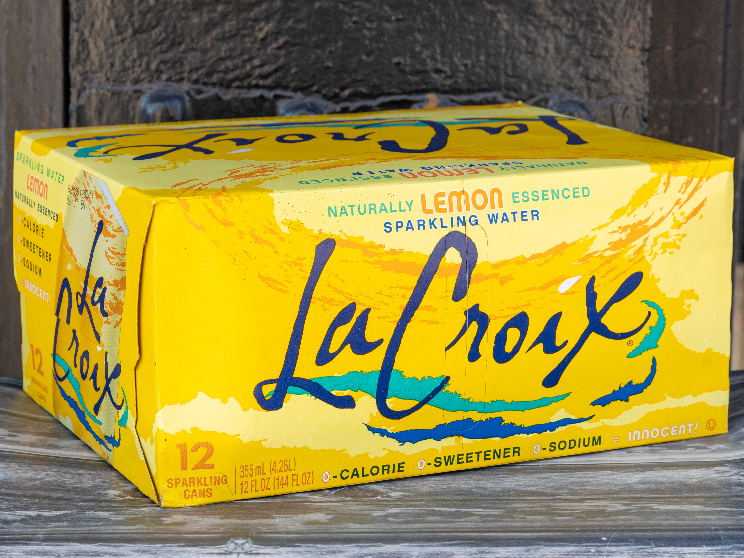 Order Lacroix Lemon Sparkling Water - 12pk can  food online from Grocery Shopping Center store, Brooklyn on bringmethat.com