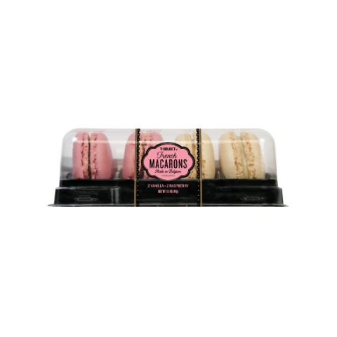 Order 7 Select Vanilla Raspberry Macarons 4 Count 1.6oz food online from 7-Eleven store, Arlington on bringmethat.com
