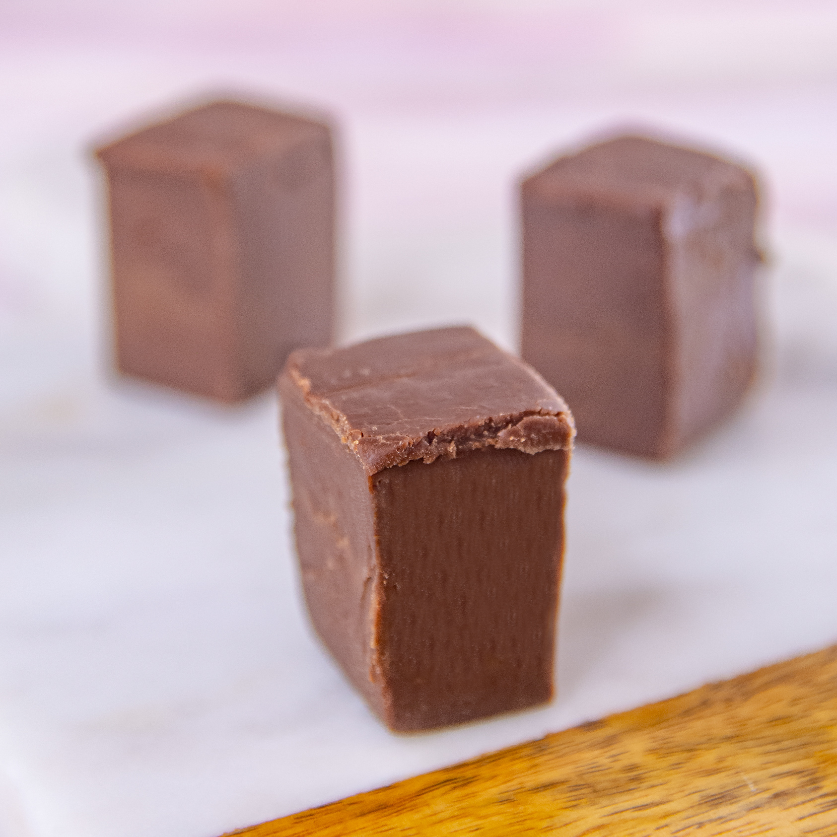 Order Chocolate Fudge, 1 lb. food online from Wockenfuss Candies store, Columbia on bringmethat.com