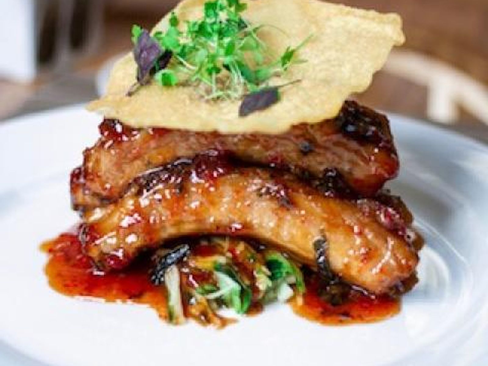 Order Slow-cooked Baby Back Ribs food online from Takumi Hibachi Sushi & Lounge store, Bay Shore on bringmethat.com