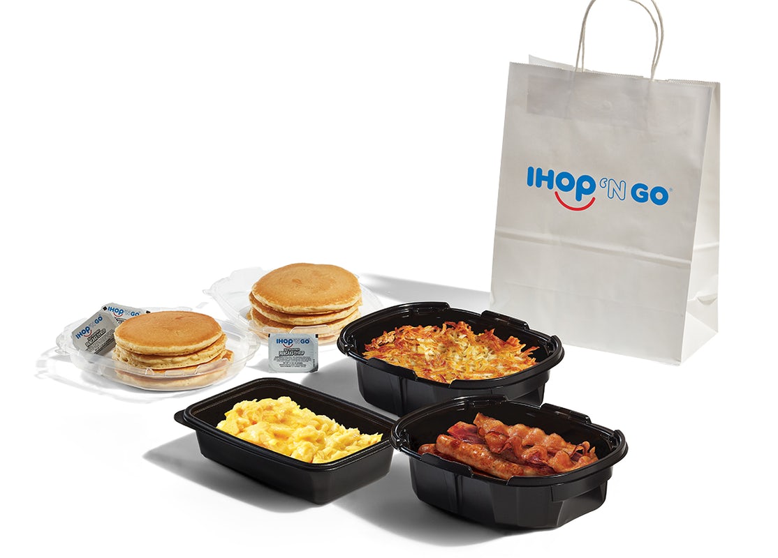 Order Breakfast Family Feast with Pancakes food online from Ihop store, Elkhart on bringmethat.com