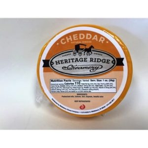 Order Heritage Ridge Creamery Cheese- Cheddar food online from A Taste Of Indiana store, Indianapolis on bringmethat.com