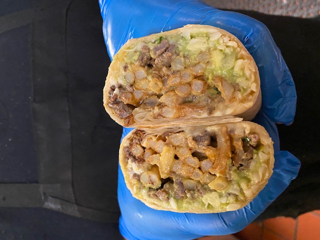 Order Cali Burrito food online from Taco Bros store, Wyandotte on bringmethat.com