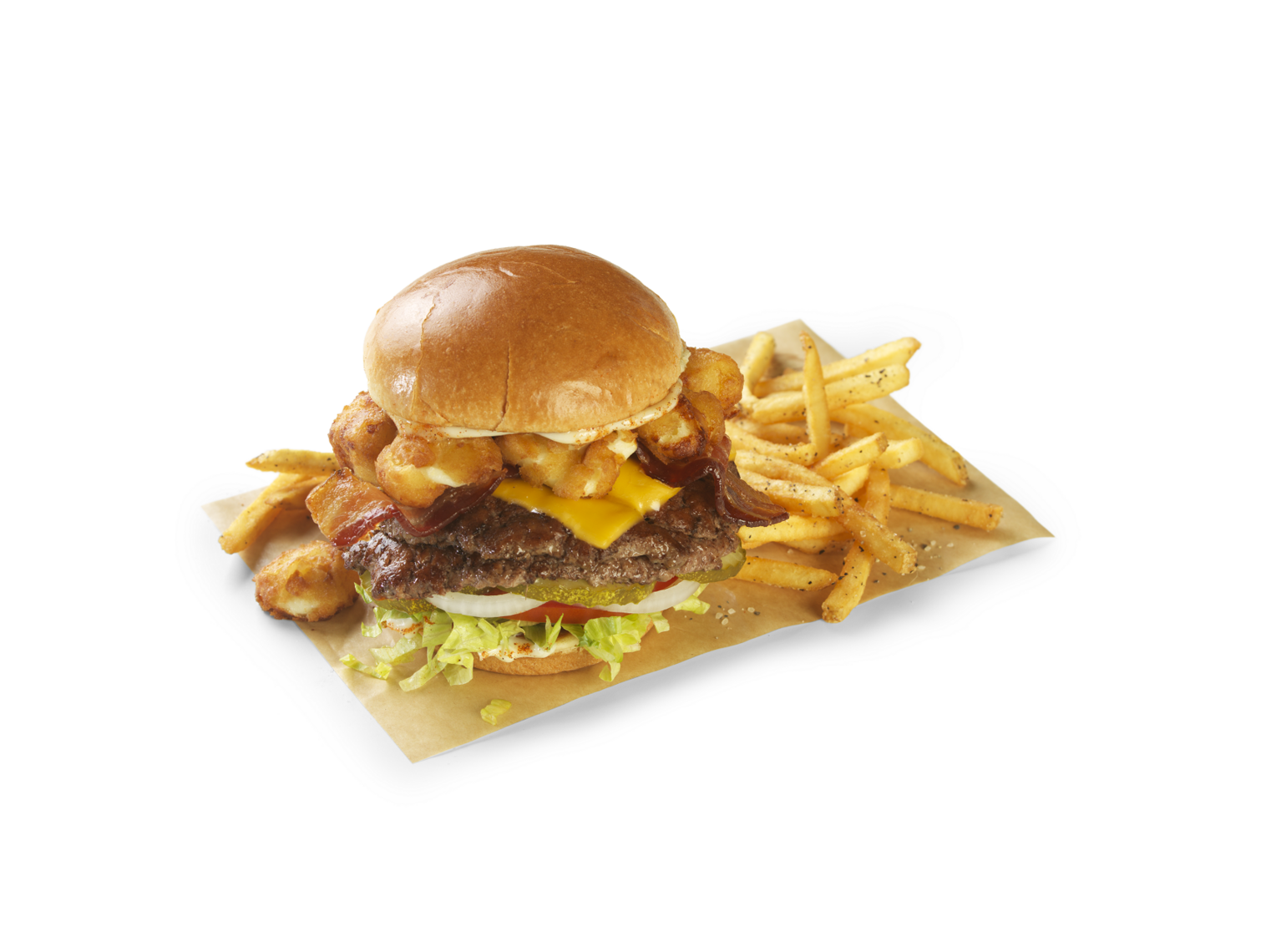 Order Cheese Curd Bacon Burger food online from Buffalo Wild Wings store, Wooster on bringmethat.com
