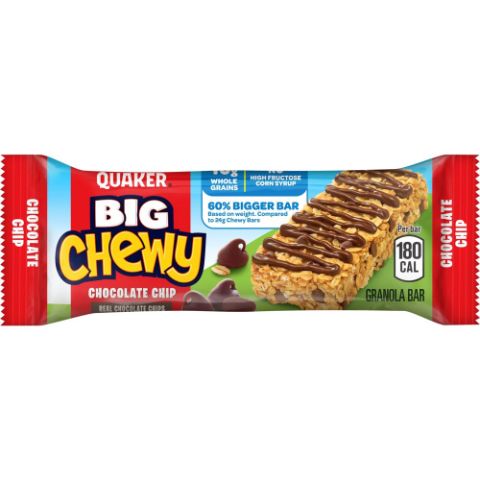 Order Quaker Big Chewy Chocolate Chip Granola Bar 1.48oz food online from 7-Eleven store, Natick on bringmethat.com