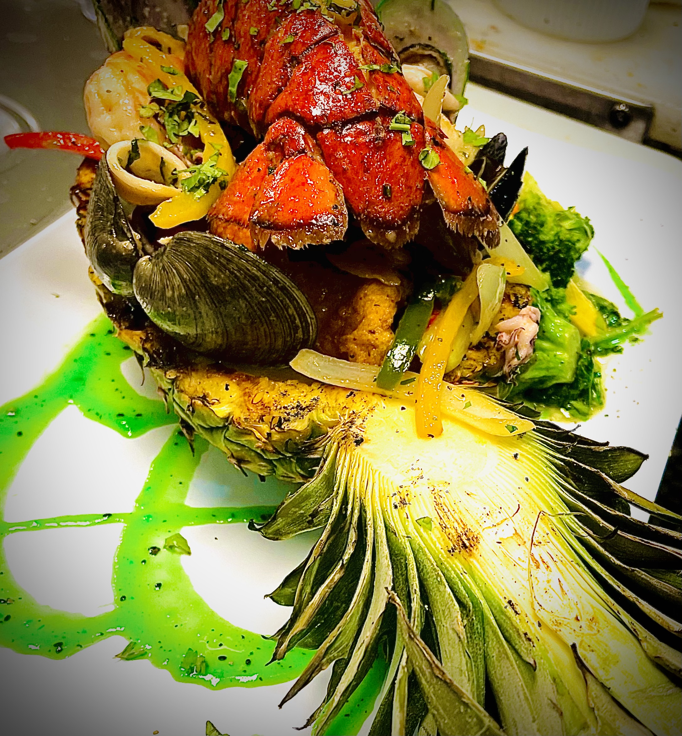 Order Mariscada al Ajillo food online from Manjares Del Caribe store, Randolph on bringmethat.com