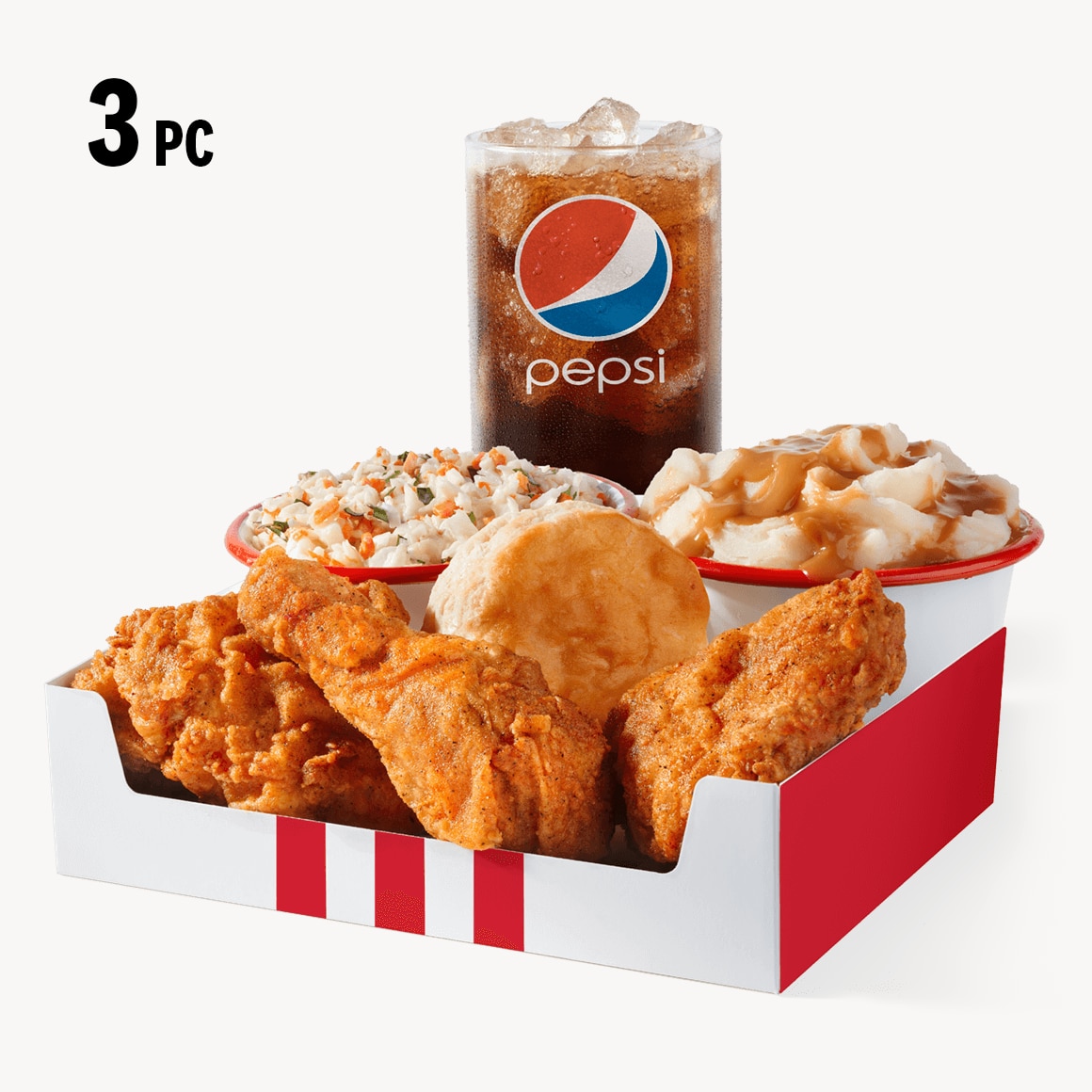 Order 3 pc. Chicken Box food online from KFC store, Riverhead on bringmethat.com