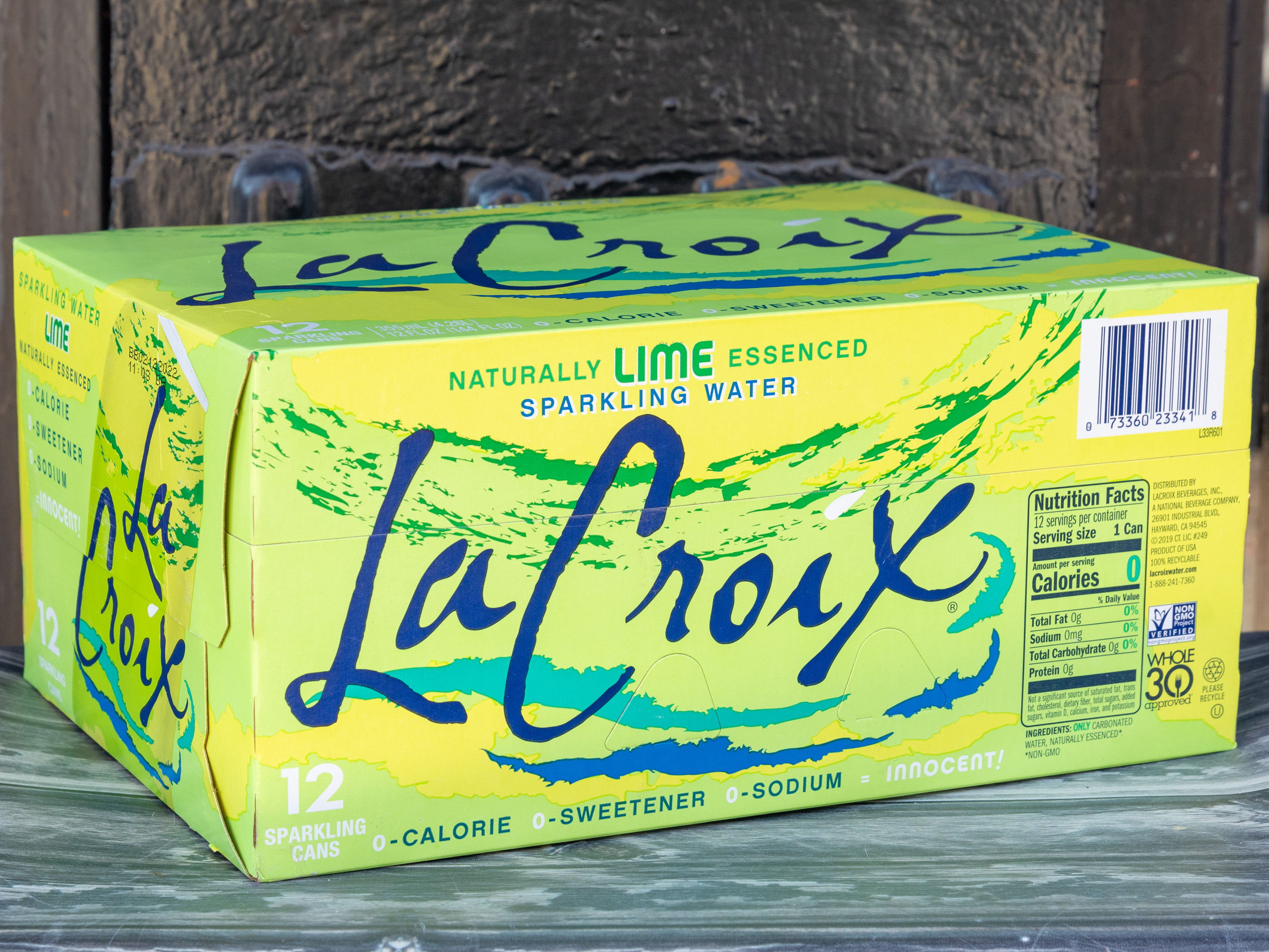 Order Lacroix Lime Sparkling Water - 12pk can  food online from Grocery Shopping Center store, Brooklyn on bringmethat.com