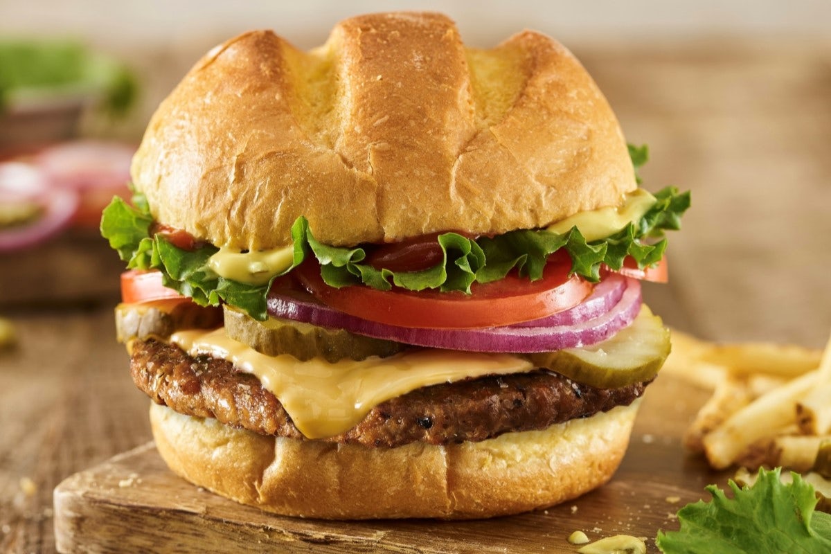 Order CLASSIC SMASH® PLANT-BASED BURGER food online from Smashburger store, Wantagh on bringmethat.com