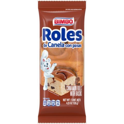 Order Bimbo Roles Canela Pasas 4.23oz 2 Count food online from 7-Eleven store, Aurora on bringmethat.com