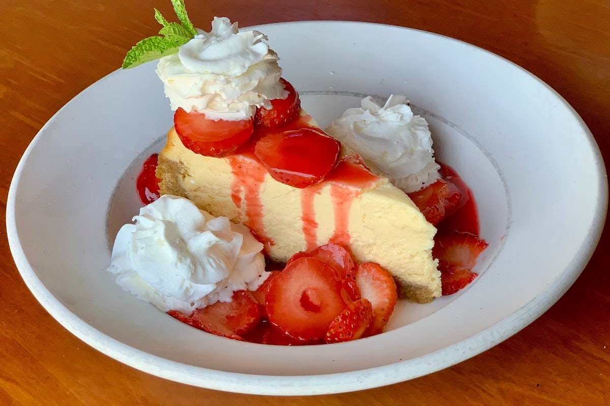 Order NY Strawberry Cheesecake food online from Carolina Ale House store, Wake Forest on bringmethat.com
