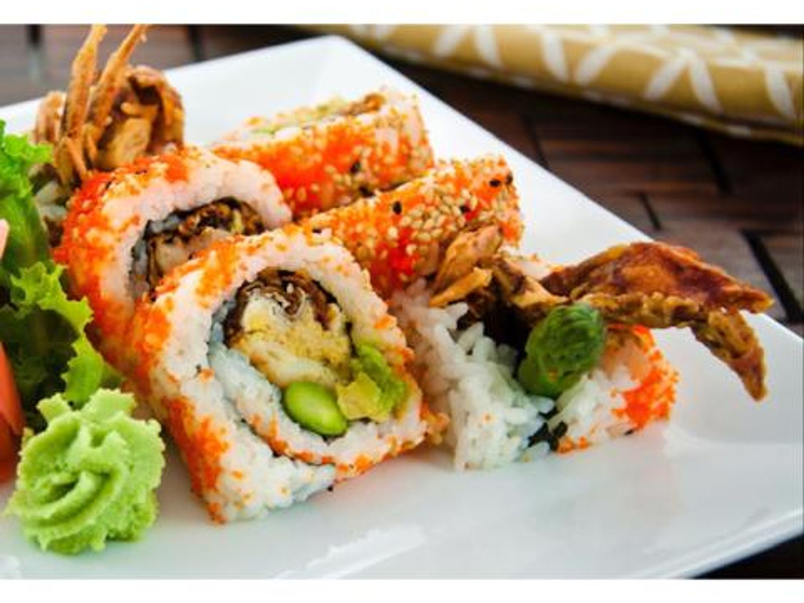 Order Spider Roll food online from Takumi Hibachi Sushi & Lounge store, Bay Shore on bringmethat.com