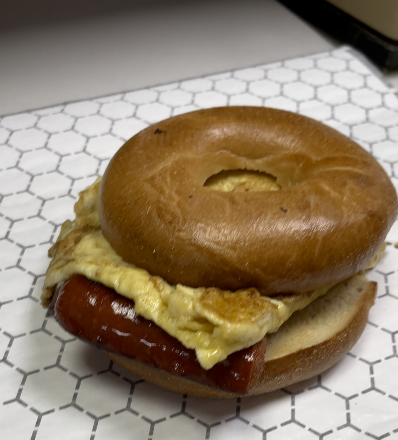 Order Small Hot Sausage, Egg and Cheese Sandwich food online from Vicki's Cold Cuts store, Crum Lynne on bringmethat.com