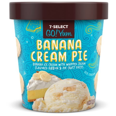 Order 7-Select GoYum Banana Cream Pint food online from 7-Eleven store, Lynchburg on bringmethat.com
