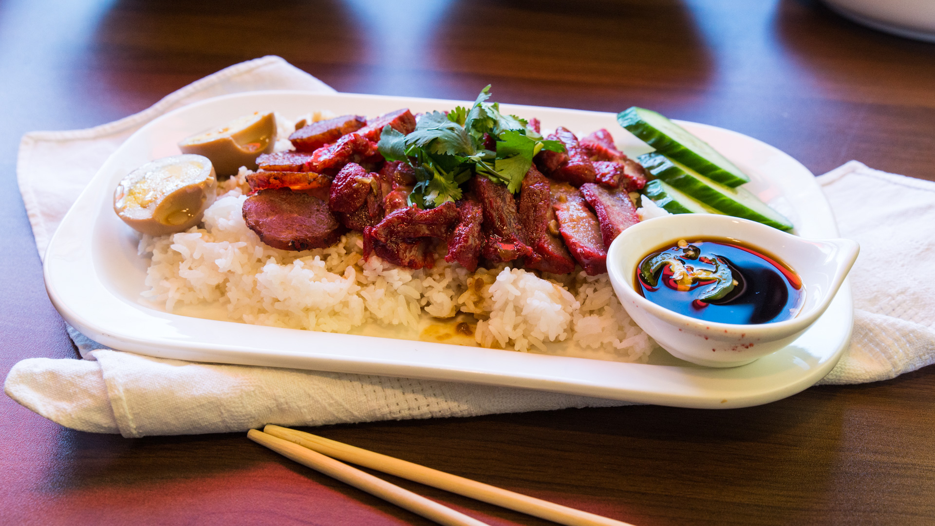 Order BBQ Pork Rice food online from Pad Thai store, Quincy on bringmethat.com