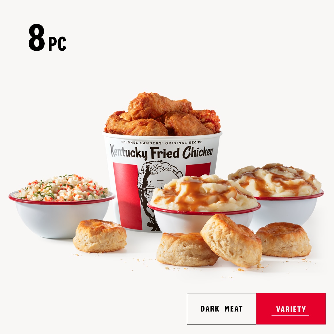 Order 8 Piece Family Fill Up food online from Kfc store, Lower Lake on bringmethat.com