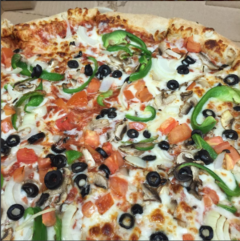 Order Veggie Delight Pizza food online from Citrus on Sunset #2 store, West Hollywood on bringmethat.com