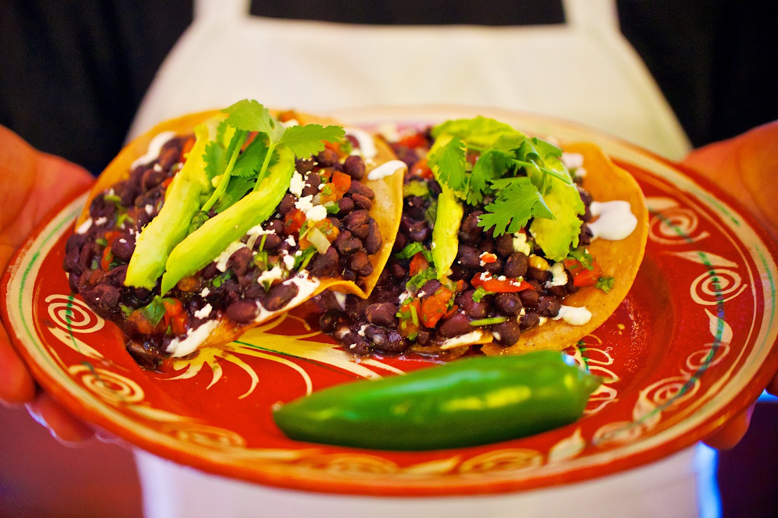 Order Gina's Yucatan Tostadas food online from La Cucaracha Mexican Restaurante store, Saint Paul on bringmethat.com