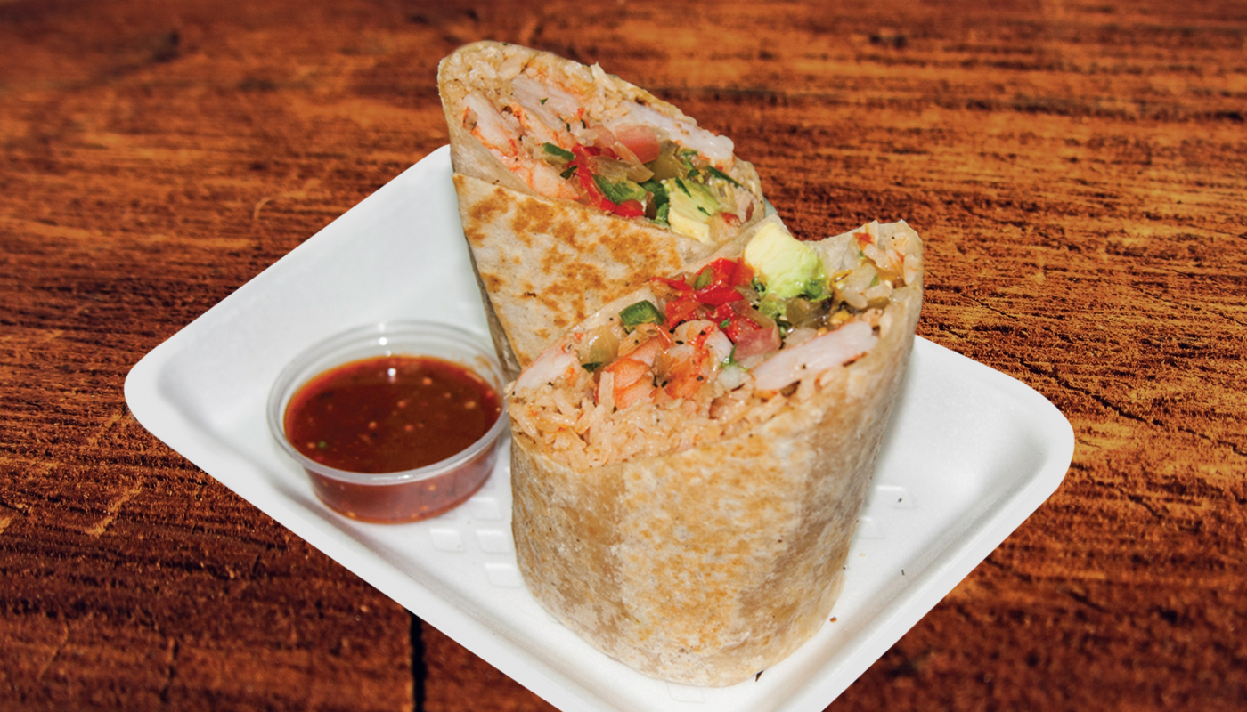 Order Shrimp Burrito food online from Pacheco Tacos store, Los Angeles on bringmethat.com