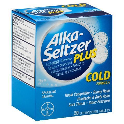 Order Alka Seltzer Plus Cold 20 Count food online from 7-Eleven store, Natick on bringmethat.com