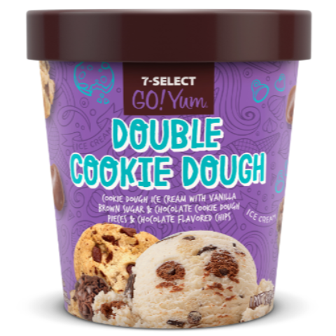 Order 7-Select GoYum Double Cookie Dough Pint food online from 7-Eleven store, Wakefield on bringmethat.com