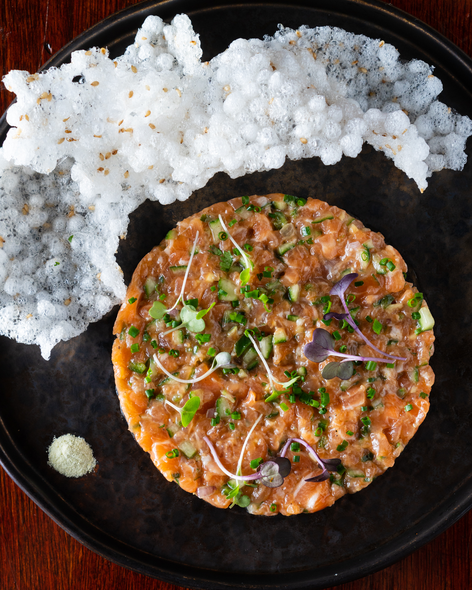 Order Salmon Tartare  food online from Tao Downtown store, New York on bringmethat.com