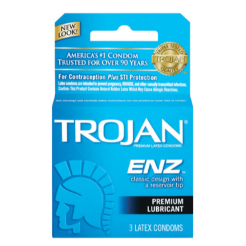 Order Trojan Enz Lube Condom 3 Pack food online from 7-Eleven store, Lynchburg on bringmethat.com