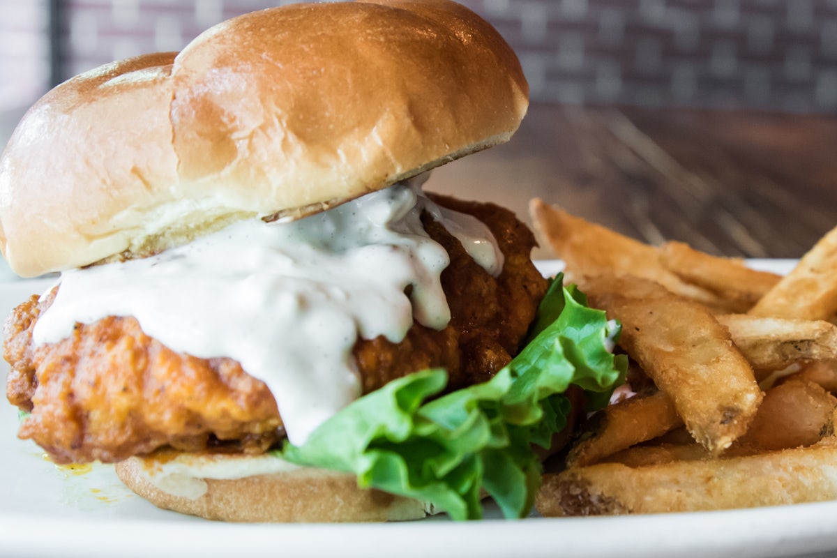 Order Buffalo Chicken Sandwich food online from Carolina Ale House store, Wake Forest on bringmethat.com