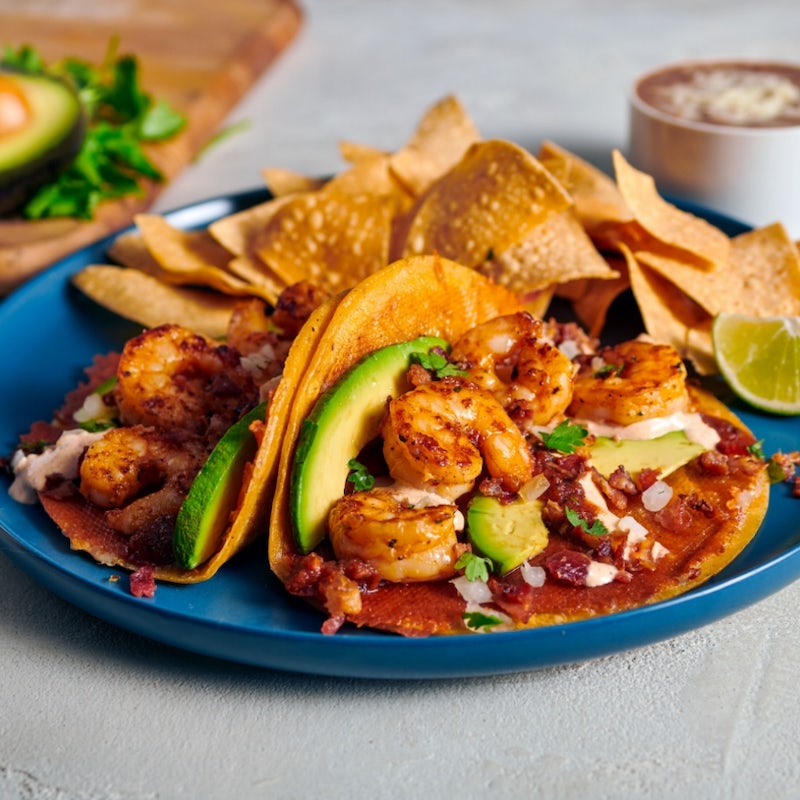 Order Grilled Gourmet™ Shrimp Two Taco Plate food online from Rubio store, La Verne on bringmethat.com