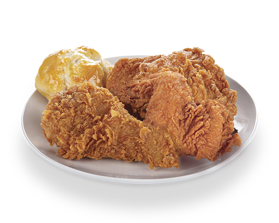 Order 3 PC Mix Chicken & (1) Biscuit Only food online from Krispy Krunchy Chicken store, Fullerton on bringmethat.com