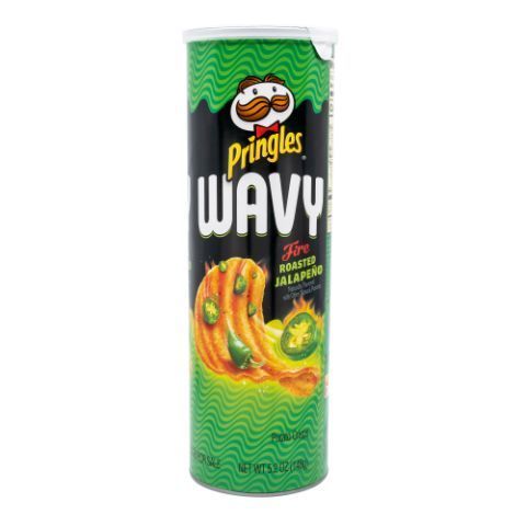 Order Pringles Wavy Fire Roasted Jalapeno 4.83oz food online from 7-Eleven store, Wakefield on bringmethat.com