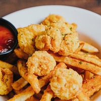 Order Kid Popcorn Shrimp & Fries food online from Boil Seafood House store, New Orleans on bringmethat.com