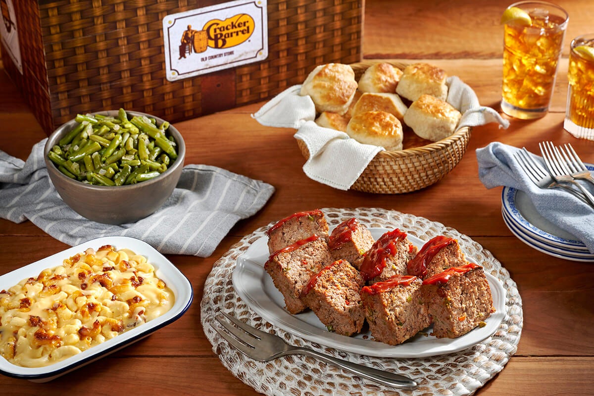 Order Scratch-Made Meatloaf Family Meal Basket food online from Cracker Barrel store, Rochester on bringmethat.com