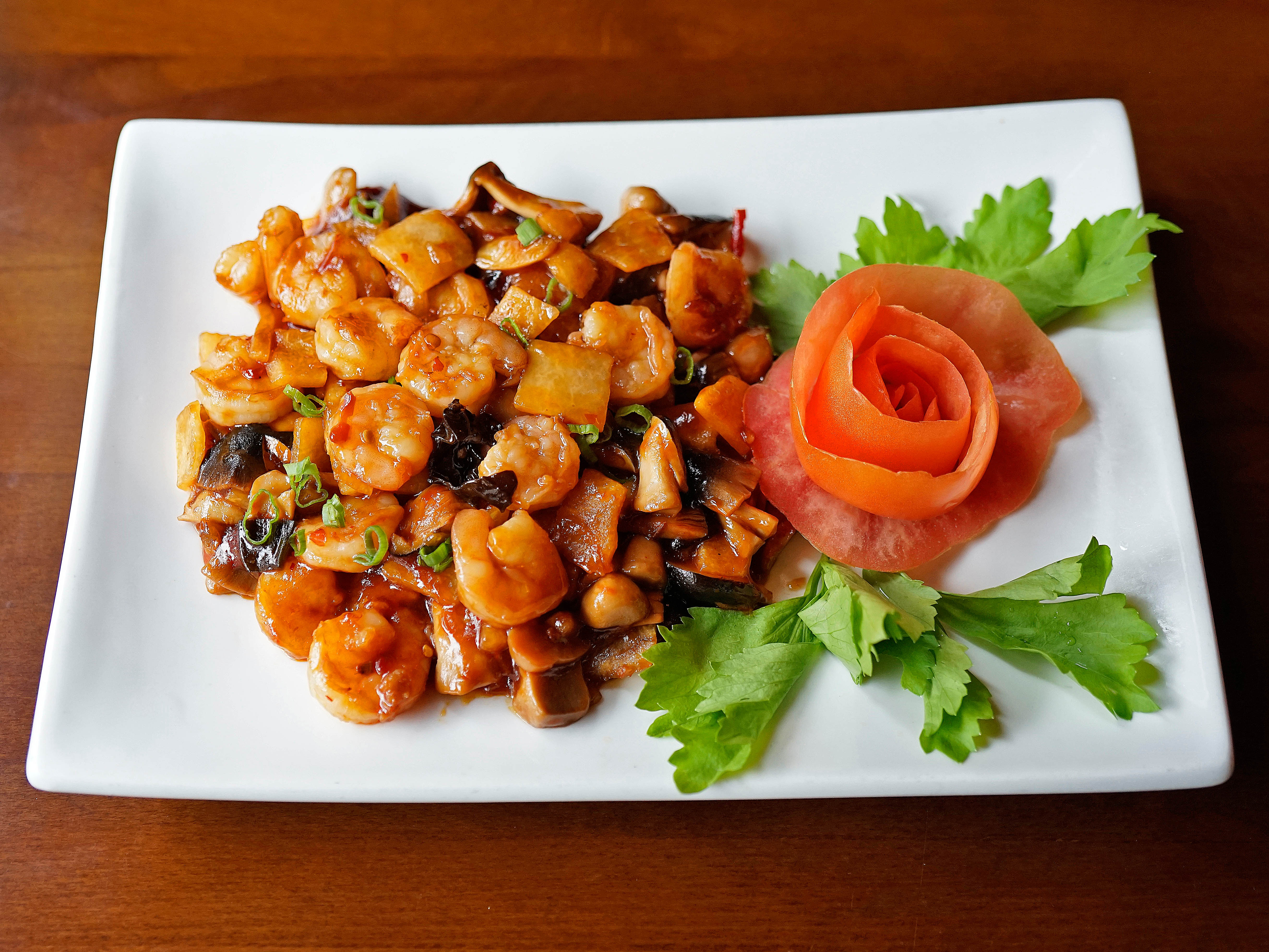 Order F15. Shrimp with Garlic Sauce food online from Shu Han Ju Chinese Restaurant store, New York on bringmethat.com